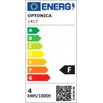 4W LED FILAMENT E14 G45 Birne Glas 400 Lumen Warmweiß Dimmbar