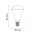 6W LED E14 R50 Spot Kunststoff Kaltweiß