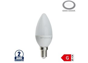 4W LED E14 Kerze Kunststoff Kaltweiß