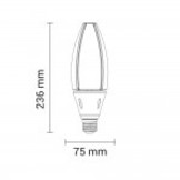 25W LED E27 Kolbenlampe Kunststoff Kaltweiß