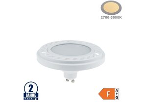 9W LED GU10/AR111 Spot 120° Warmweiß