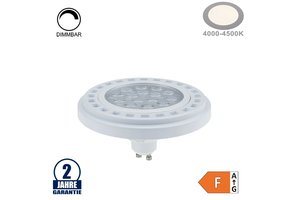 15W LED GU10/AR111 Spot 30° Neutralweiß Dimmbar