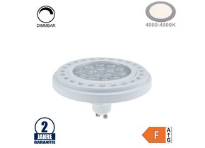 15W LED GU10/AR111 Spot 30° Neutralweiß Dimmbar