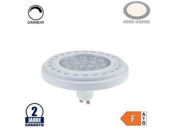 15W LED GU10/AR111 Spot 30° Neutralweiß Dimmbar