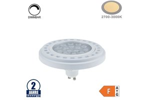 15W LED GU10/AR111 Spot 30° Warmweiß Dimmbar