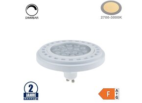 15W LED GU10/AR111 Spot 30° Warmweiß Dimmbar
