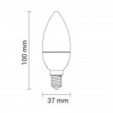 6W LED E14 Kerze Kunststoff Neutralweiß