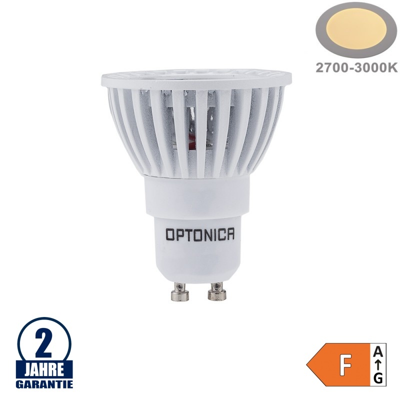 4W LED COB GU10 Spot Warmweiß Weiß