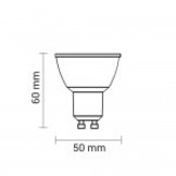 4W LED COB GU10 Spot Warmweiß Weiß