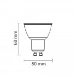 4W LED COB GU10 Spot Warmweiß Weiß