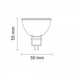4W LED COB GU5.3/MR16 Spot Warmweiß