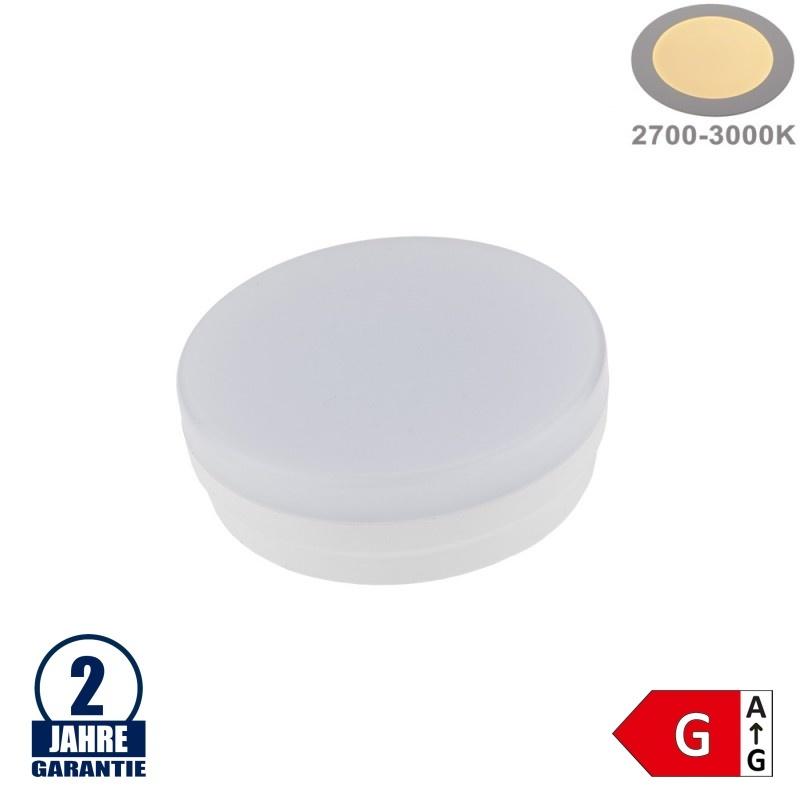 7W LED GX53 Spot 180° Warmweiß