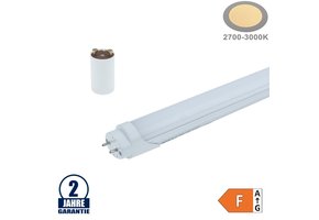 9W LED G13/T8 Kunststoff/Aluminium Röhre 60cm Warmweiß mit Starter
