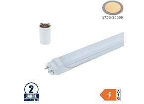 9W LED G13/T8 Kunststoff/Aluminium Röhre 60cm Warmweiß mit Starter