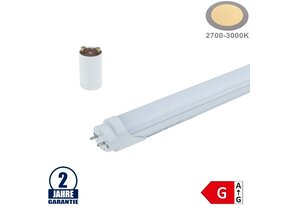 22W LED G13/T8 Kunststoff/Aluminium Röhre 150cm Warmweiß mit Starter