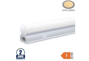 4W LED Röhre T5 mit Kunststoffgehäuse 31CM, 230V, Matt mit Schalter Warmweiß