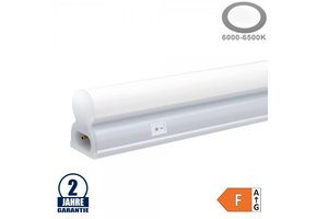 12W LED Röhre T5 mit Kunststoffgehäuse 87CM, 230V, Matt mit Schalter Kaltweiß