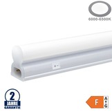 20W LED Röhre T5 mit Kunststoffgehäuse 145CM, 230V, Matt mit Schalter Kaltweiß