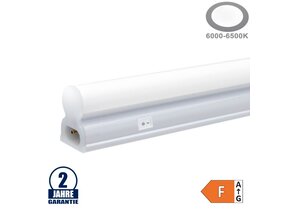 20W LED Röhre T5 mit Kunststoffgehäuse 145CM, 230V, Matt mit Schalter Kaltweiß