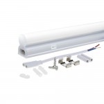 20W LED Röhre T5 mit Kunststoffgehäuse 145CM, 230V, Matt mit Schalter Kaltweiß