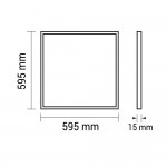 40W 60x60cm LED Panel Warmweiß UGR 19 120LM/W