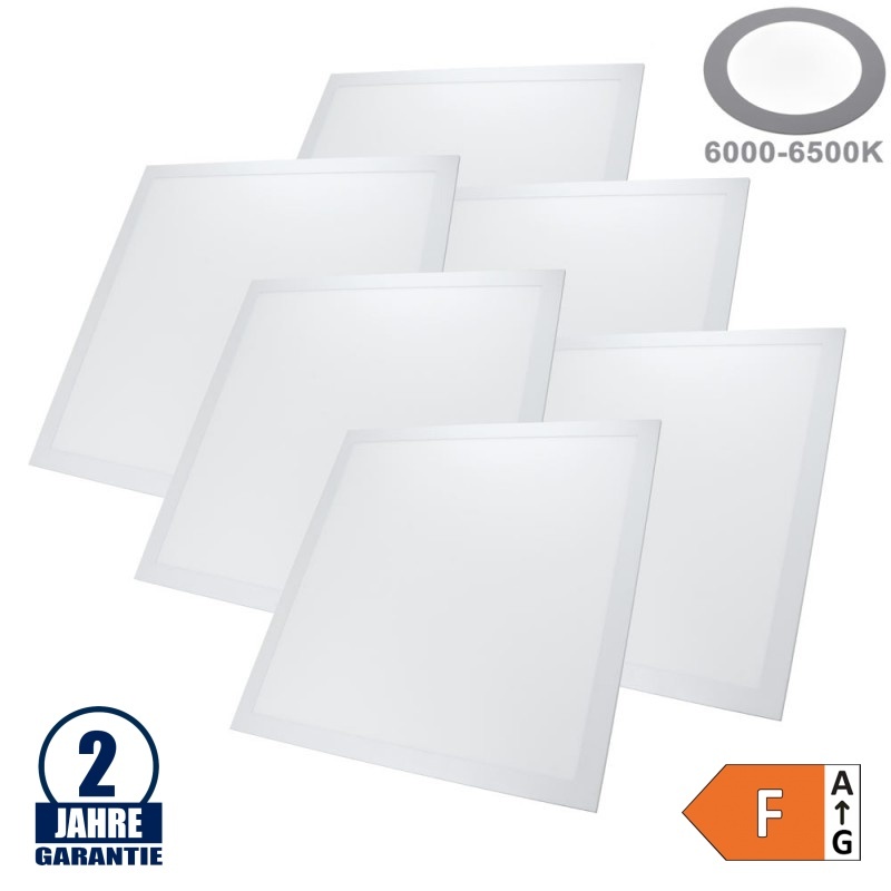 45W 62x62cm LED Panel UGR19 Kaltweiß 6 Stk. Packung