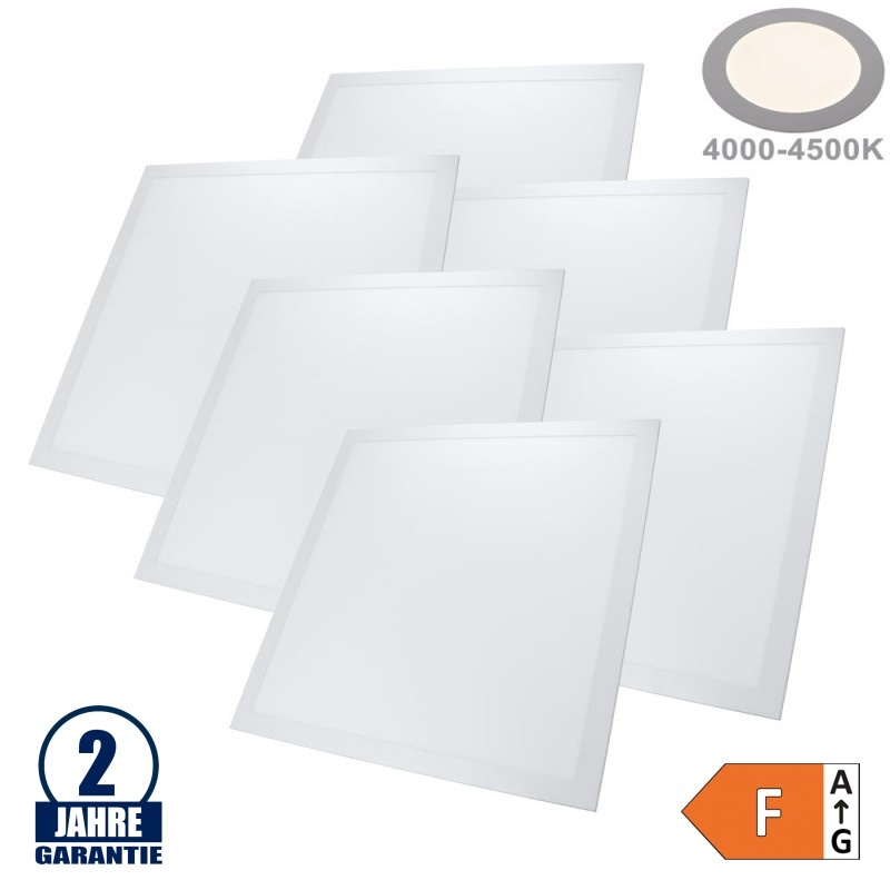 45W 62x62cm LED Panel UGR19 Neutralweiß 6 Stk. Packung
