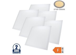 45W 62x62cm LED Panel UGR19 Warmweiß 6 Stk. Packung