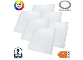 45W 62x62cm LED Panel HIGH CRI Kaltweiß 6 Stk.