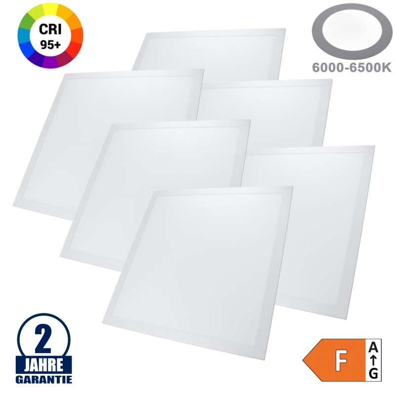 45W 62x62cm LED Panel HIGH CRI Kaltweiß 6 Stk.