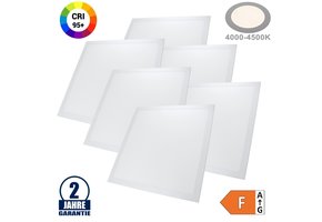 45W 62x62cm LED Panel HIGH CRI Neutralweiß 6 Stk.