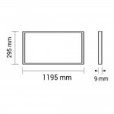 45W 120x30cm LED Panel Kaltweiß Einzelpackung