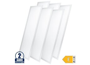 36W 120x30cm LED Panel 100Lm/W Kaltweiß 6 Stück Packung