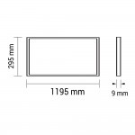 36W 120x30cm LED Panel 100Lm/W Kaltweiß 6 Stück Packung