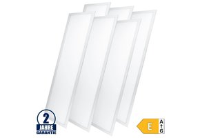 36W 120x30cm LED Panel 100Lm/W Warmweiß 6 Stück Packung