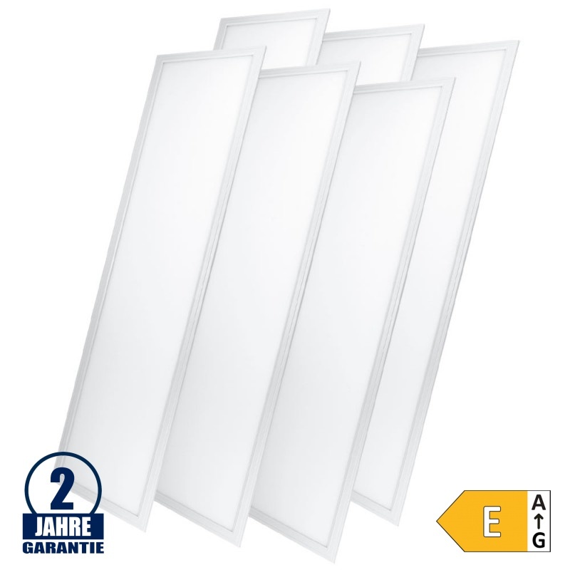 36W 120x30cm LED Panel 100Lm/W Warmweiß 6 Stück Packung