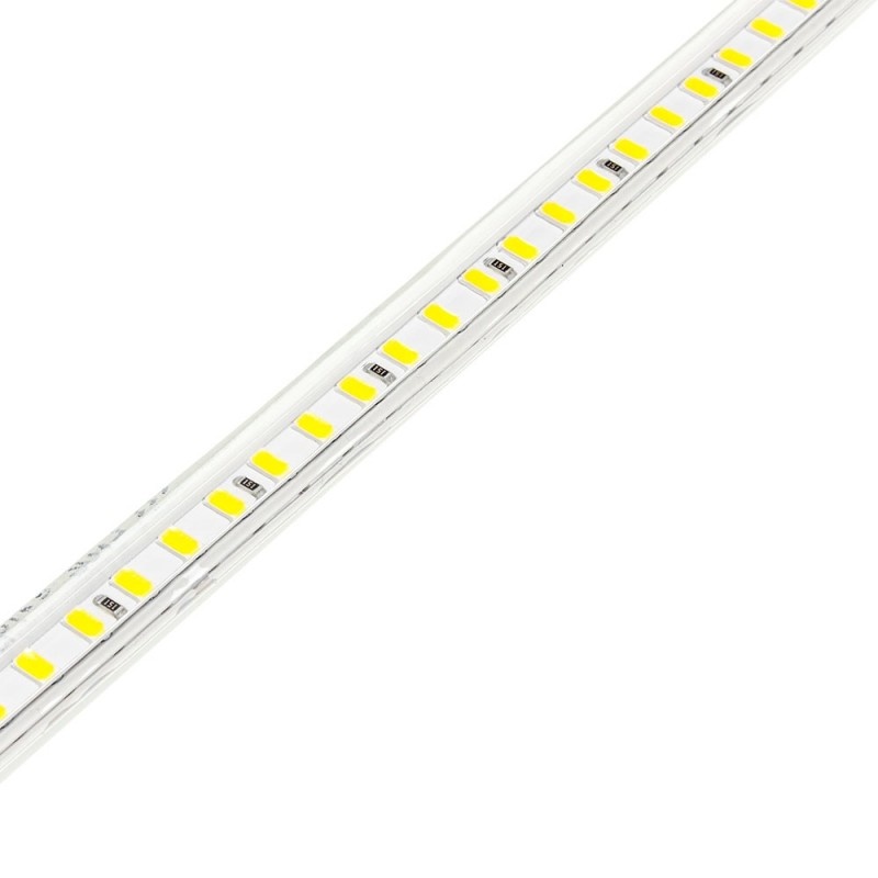 120SMD/m 10W 230V LED Streifen 5730 Wassergeschützt Kaltweiß IP44 1m