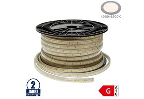 120SMD/m 10W 230V Led Streifen 5730 Wassergeschützt Neutralweiß IP44 1m