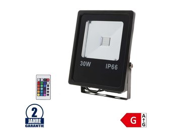 30W LED Fluter RGB Dimmbar und Ferngesteuert