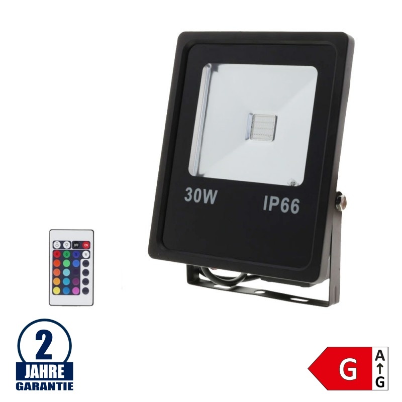 30W LED Fluter RGB Dimmbar und Ferngesteuert