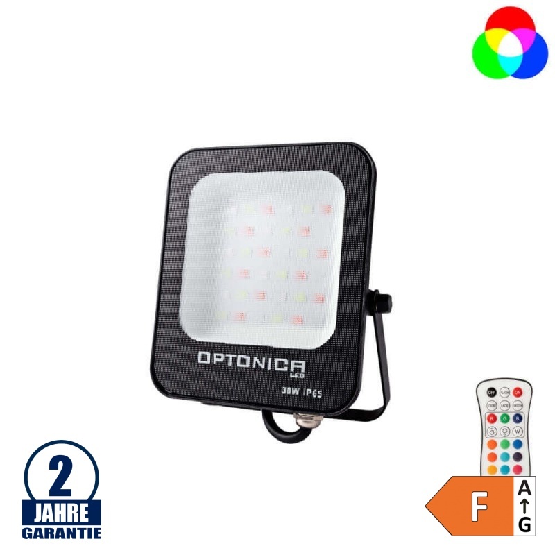 30W LED Fluter RGB inkl. Fernbedienung IP65