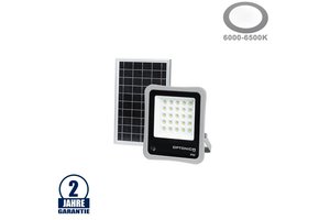 8W LED Fluter solar-betrieben inkl. Akku 3,2V/6Ah