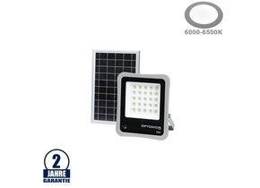 8W LED Fluter solar-betrieben inkl. Akku 3,2V/6Ah