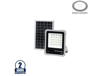 8W LED Fluter solar-betrieben inkl. Akku 3,2V/6Ah