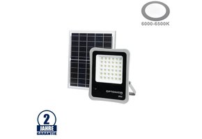 15W LED Fluter solar-betrieben inkl. Akku 3,2V/10Ah