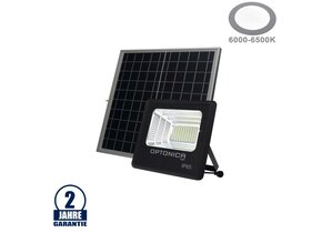 20W LED Solar-Fluter Kaltweiß 6.4V/11Ah mit Solar-Panel