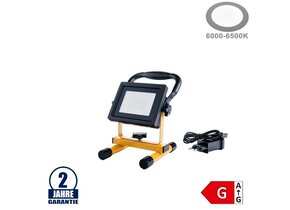 20W LED SMD Fluter Portable mit Akku 2 Kaltweiß