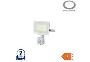 10W LED SMD Fluter City Line mit Bewegungsmelder Kaltweiß