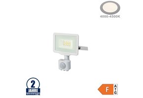 10W LED SMD Fluter City Line mit Bewegungsmelder Neutralweiß