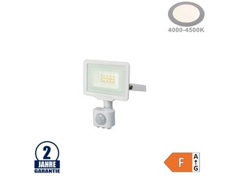 10W LED SMD Fluter City Line mit Bewegungsmelder Neutralweiß